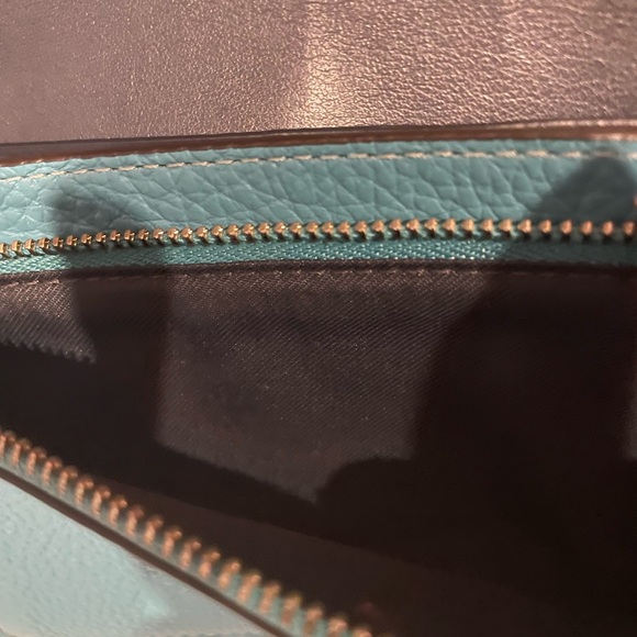 Coach Teal Leather Crossbody Bag - Picture 5 of 6